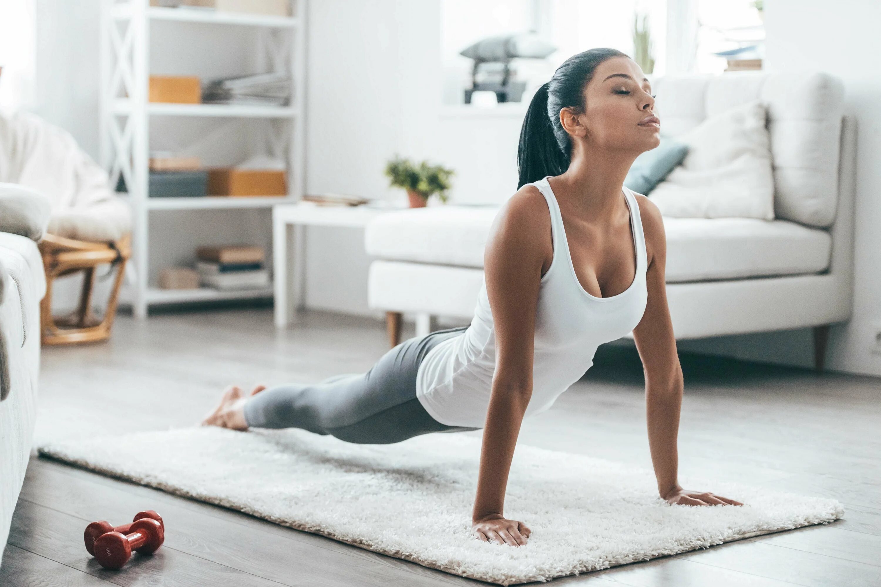 I to be morning exercises. Домашние тренировки. Занятия спортом дома. Утренняя гимнастика.