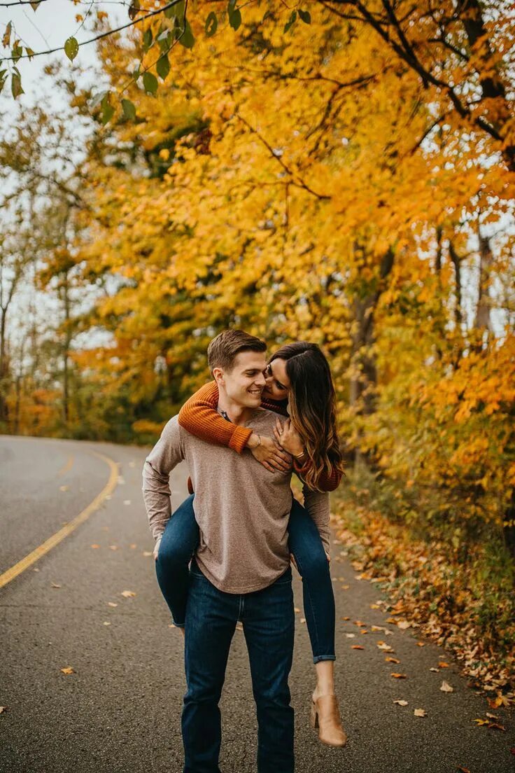 Sweet Autumn Engagement Session at Gellatly Nut Farm Junebug Weddings Couples en