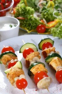 Шашлык с овощами в духовке