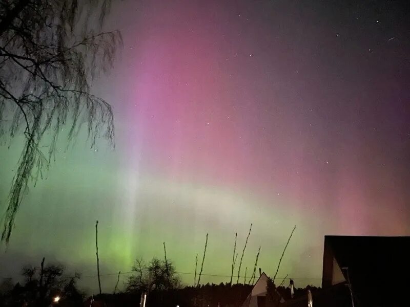 северное сияние в твери