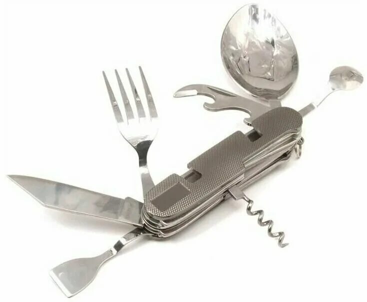 походный нож вилка. набор (нож, ложка и вилка) victorinox 6. 7192. F9. 7192.