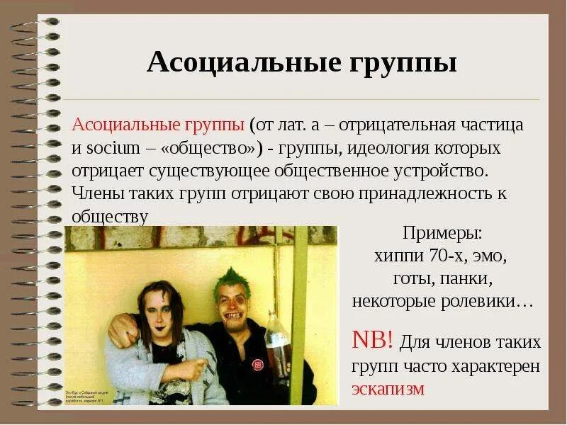Что такое асоциальные качества. Асоциальные группы. асоциальные неформальные группы. асоциальные группы примеры. просоциальные и асоциальные группы.