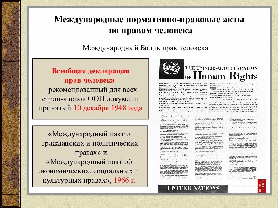 Нормативно акт оон. Международные нормативно-правовые акты по правам человека. Международные акты по правам человека. Международные НПА по правам человека. Международные правовые акты о правах человека.