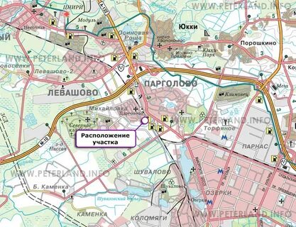 Парголово на карте
