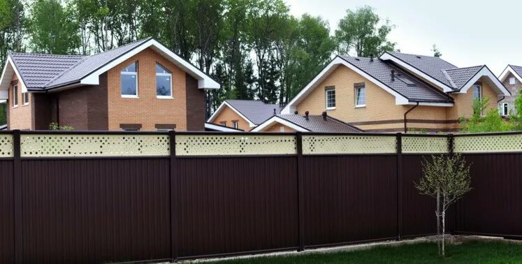 Заборы из профнастила Гранд Лайн купить в Москве Цены на ограждение Grand Line с