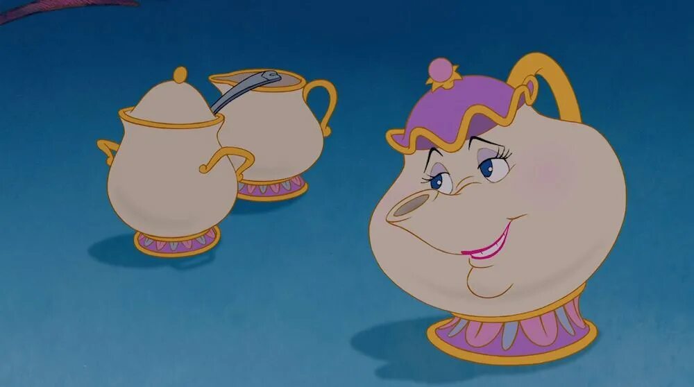 Красавица и чудовище мульт посуда. Красавица и чудовище мультфильм чайник и чашка. Колокольчик воробьевский лфз. Миссис потс из красавица и чудовище. Чайный сервиз красавица и чудовище.