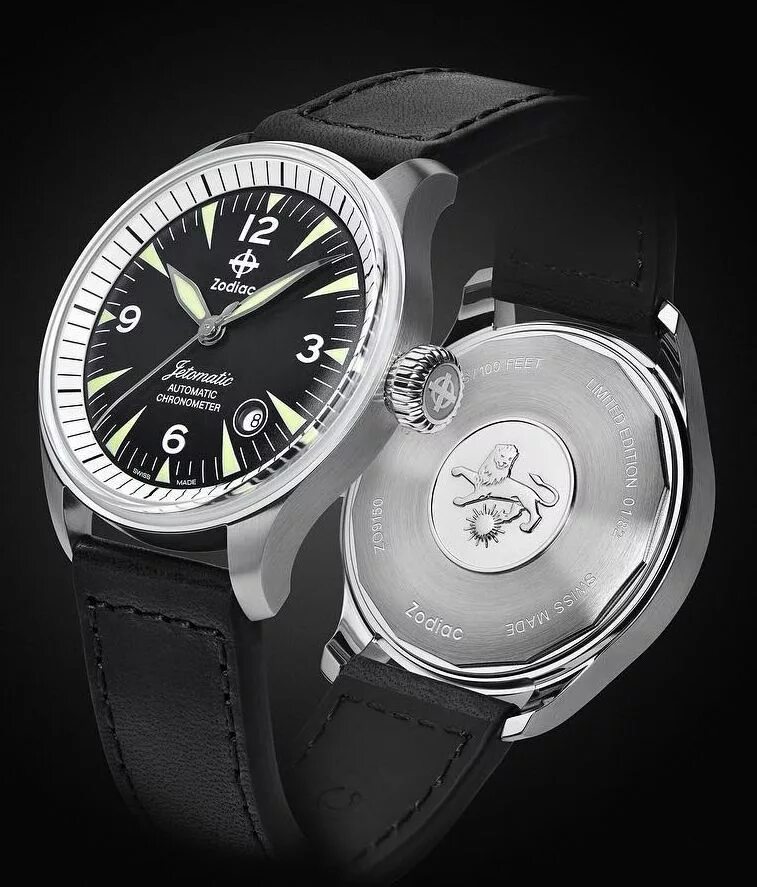 Часы zodiac. Watch Hudson manual 424 Date-o-matic.