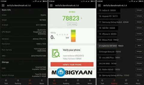 Xiaomi x6 pro antutu