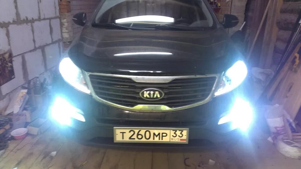 Киа спортейдж дальний свет. Лампы led ПТФ Sportage 3. Kia Sportage 2013 диодные лампы. Kia Sportage 3 ПТФ ксенон. Лампы Киа Спортейдж 3.