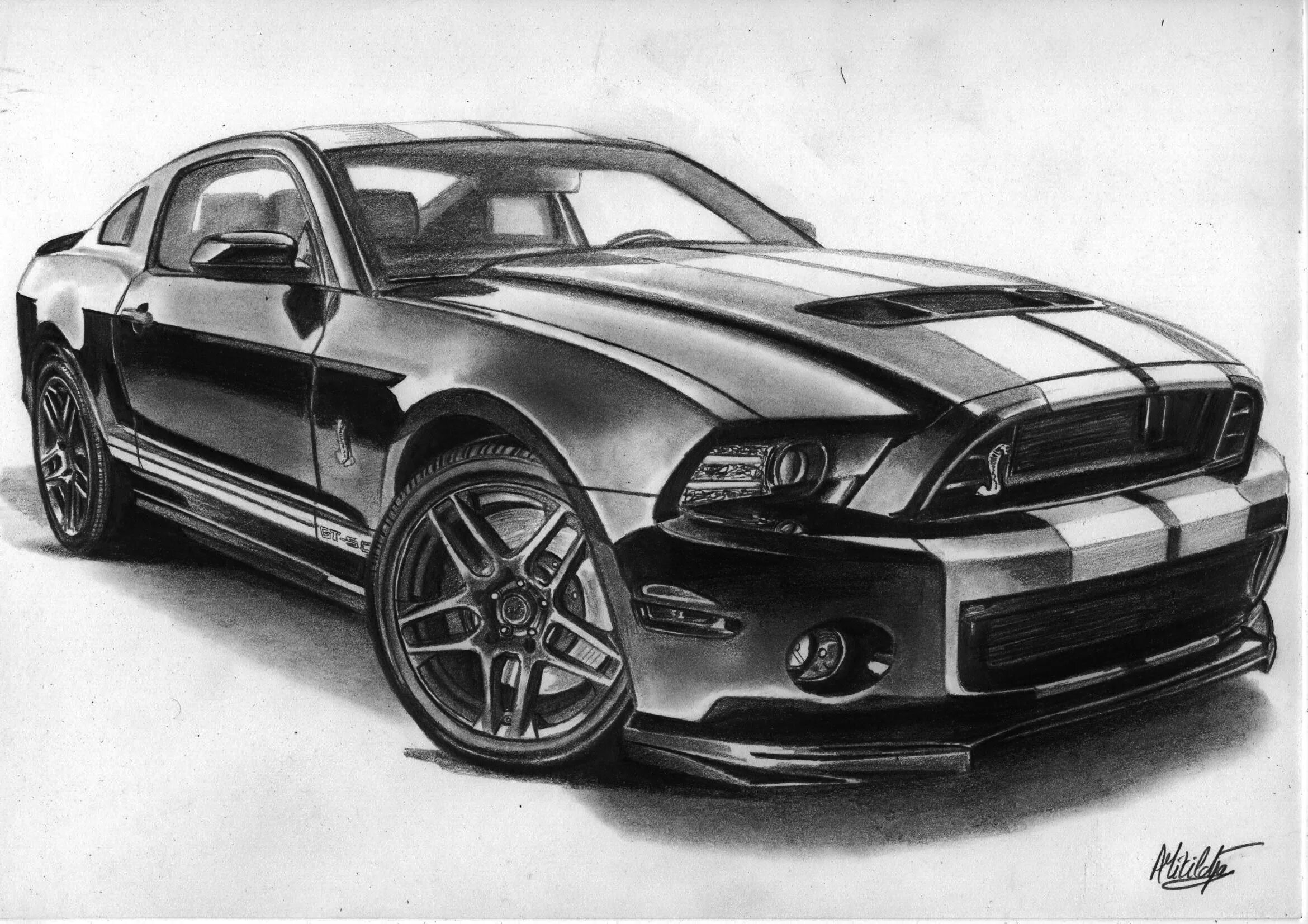 Фото нарисованной машины. Ford Mustang gt 500 Shelby карандашный. Рисунок Шелби Мустанг gt500. Форд Мустанг gt 500 рисунок. Рисунок Форд Мустанг Шелби gt 500.