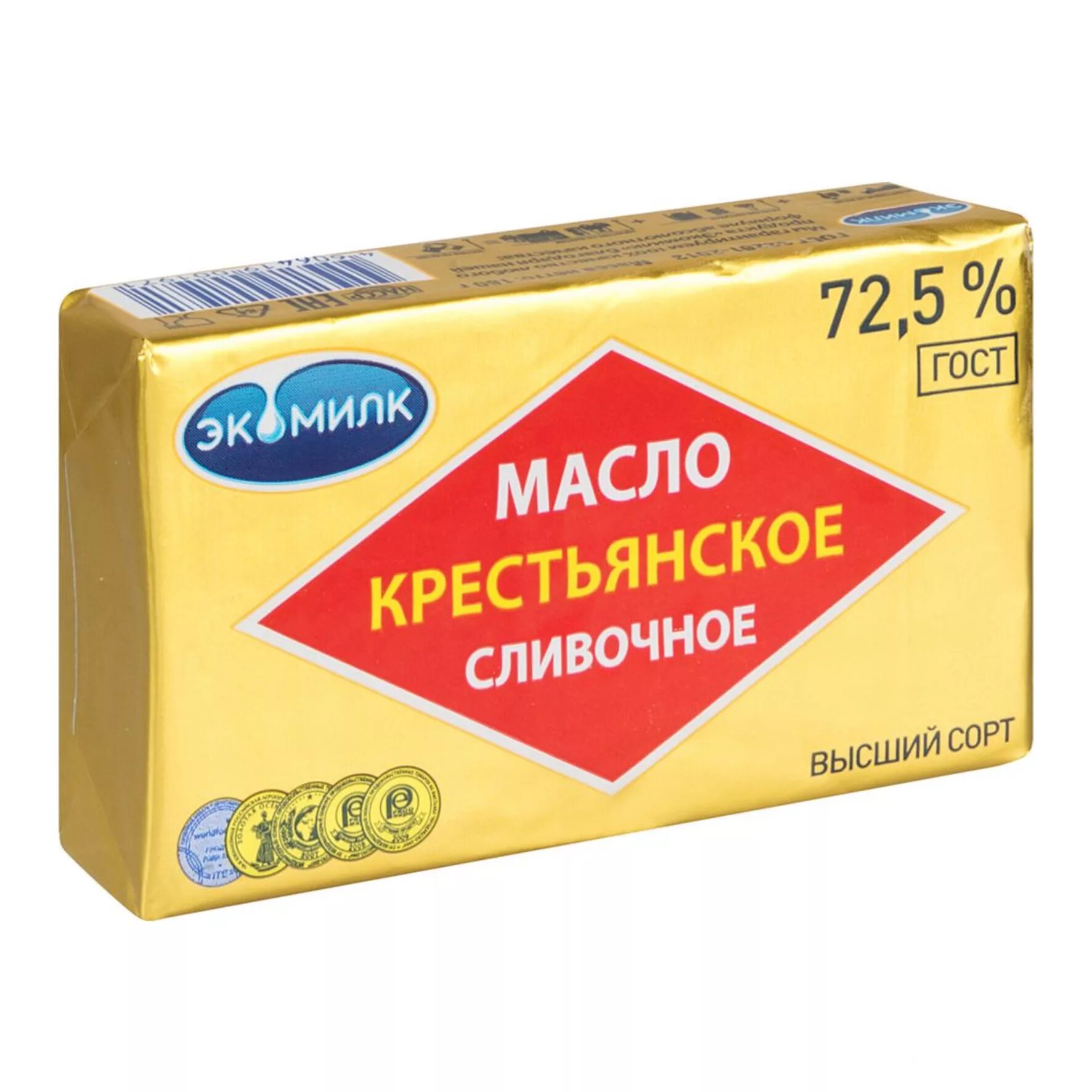 Масло сливочное традиционное высший сорт. Масло сливочное 180г 72,5% &quot;крестьянское&quot; (экомилк). масло крестьянское 72.5 экомилк. экомилк масло крестьянское сливочное 72.5. масло сливочное экомилк 180г.