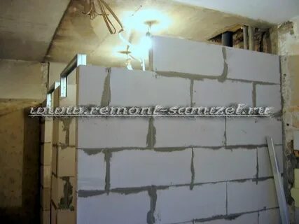 Стены ванной из пеноблоков