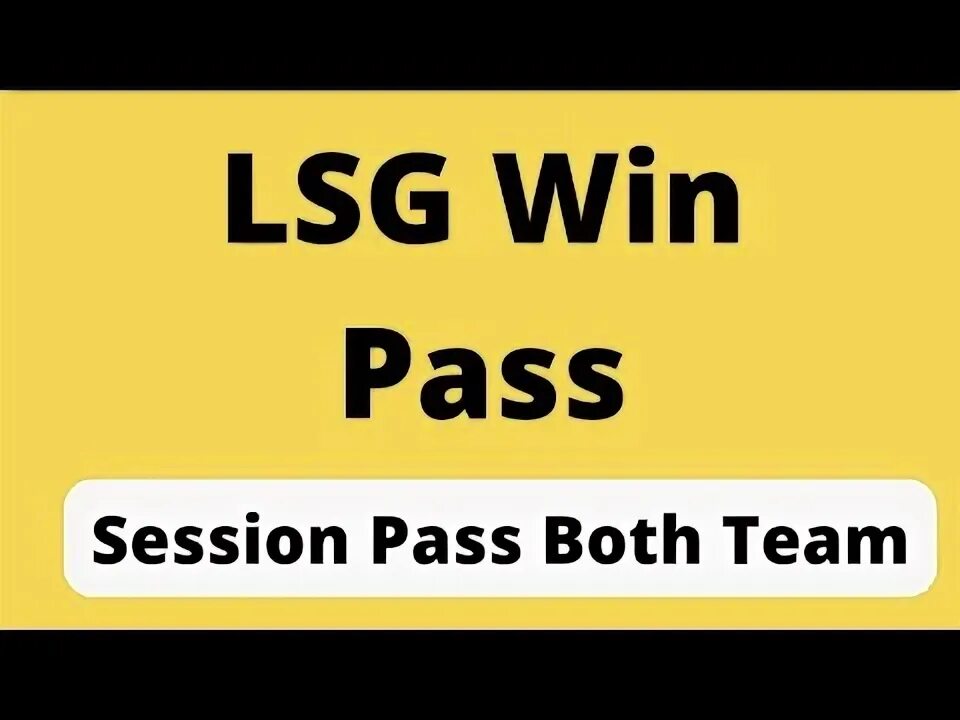 Session pass. Session pass