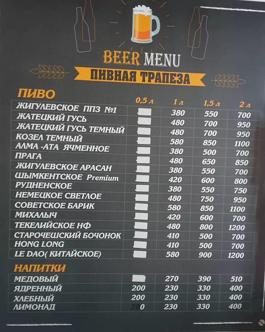Menu store