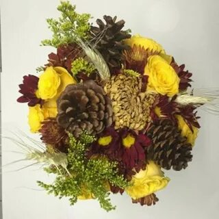Букет из шишек осень