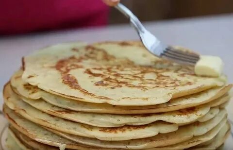 Вкусные блины на молоке без дырочек
