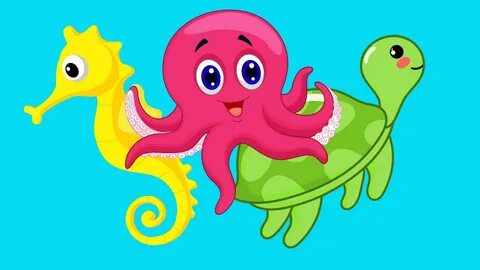 Морские животные развивающее видео для детей