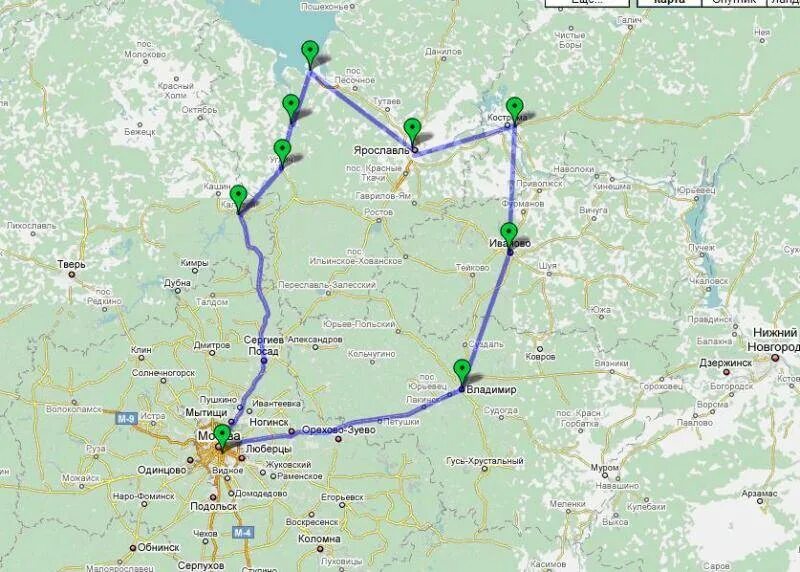 Ростов великий сколько ехать. Золотое кольцо автомобильный маршрут. Золотое кольцо маршрут на автомобиле. Автомобильный маршрут по Золотому кольцу из Москвы карта. Маршрут золотого кольца на машине из Москвы на карте.