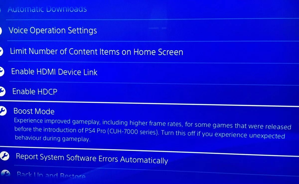 Включить boost режим. Безопасный режим пс4. безопасный режим playstation 4. ps4 pro системный режим. ps4 настройки.