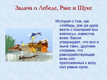 Басня рыба щука рак