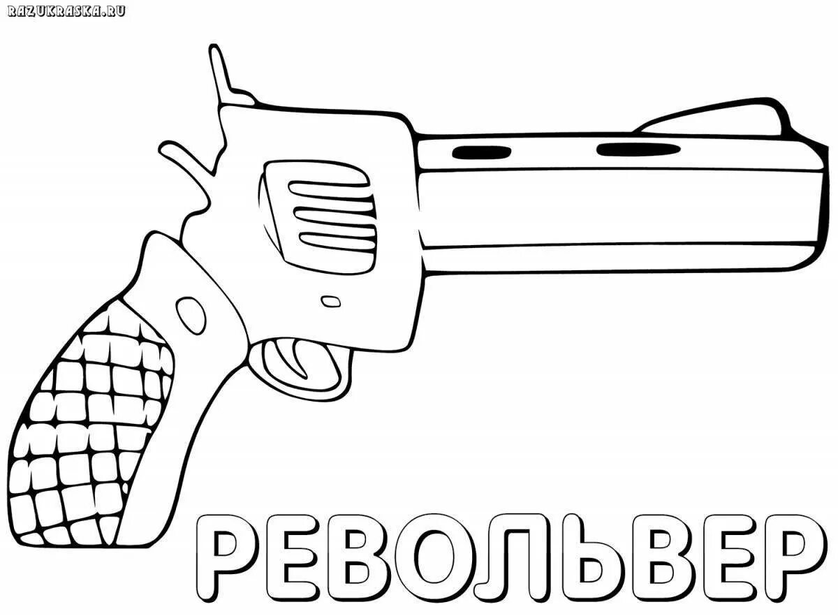 Пистолет раскраска для детей распечатать Hand Painted Battlefield Weapons Weapon (6205x3205) Png Clipart Download