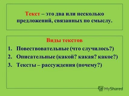 Текст правило 1 класс русский