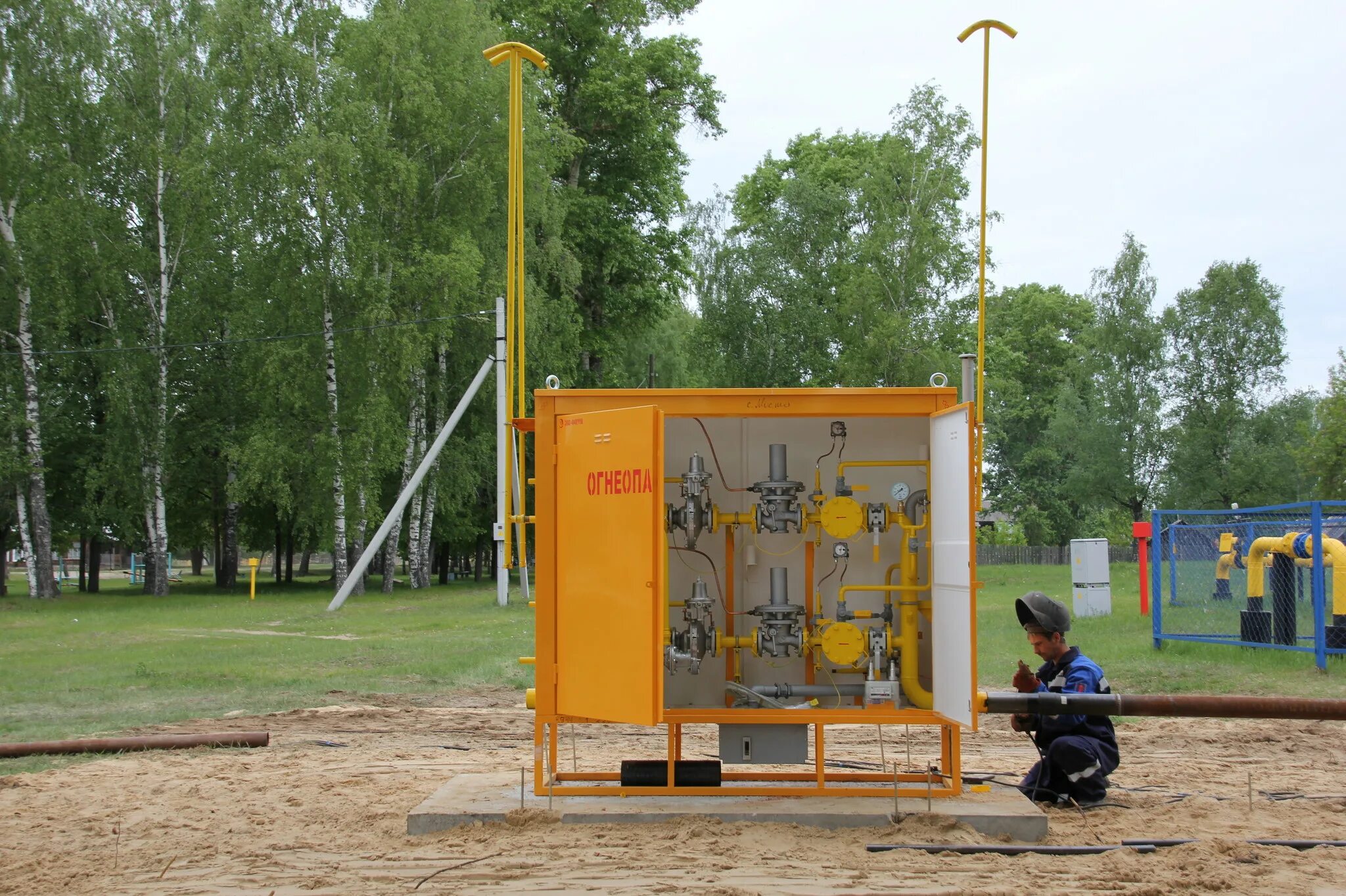 Пуск газа котельным