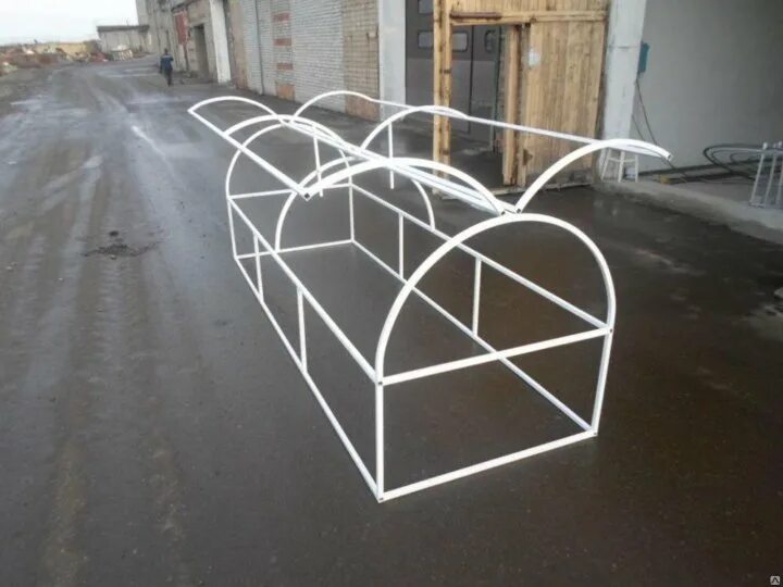 Крыша теплицы из трубы