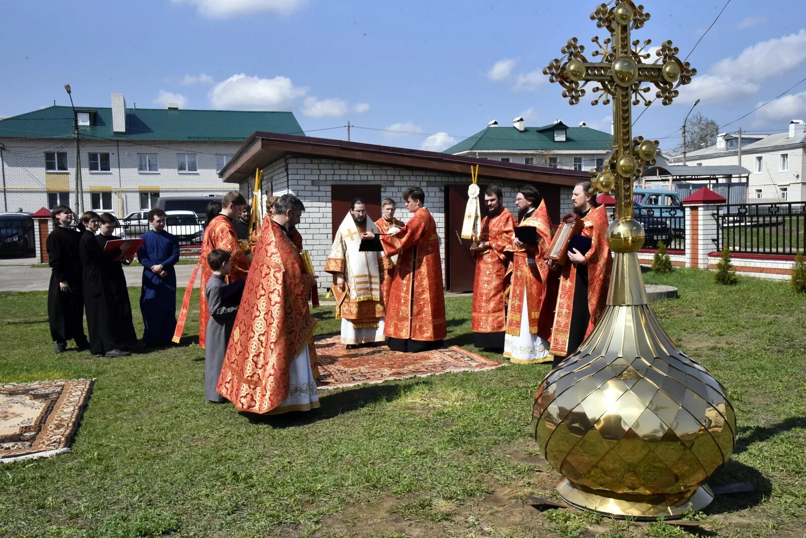 Храм в Первомайске Нижегородская область. Первомайск Нижегородская обл. Новый храм. Владимирская Церковь Первомайск. Храм им князя Владимира г.о.г.Первомайск.