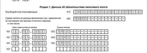 Отчетные периоды 6 ндфл