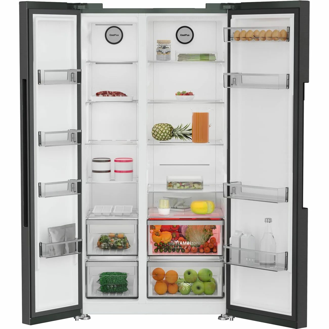Холодильник грюндик gkpn66930fxd как снять полку fullfresh Холодильник Grundig GKPN669307FB, черный купить по доступной цене в интернет-м