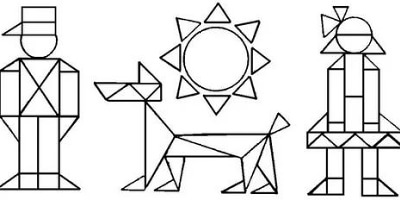 рисунки из геометрических фигур