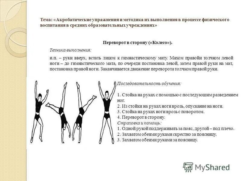 Техника акробатики. Переворот в сторону техника выполнения. Техника выполнения гимнастических упражнений. Колесо техника выполнения гимнастика. Техника выполнения упражнений в гимнастике.