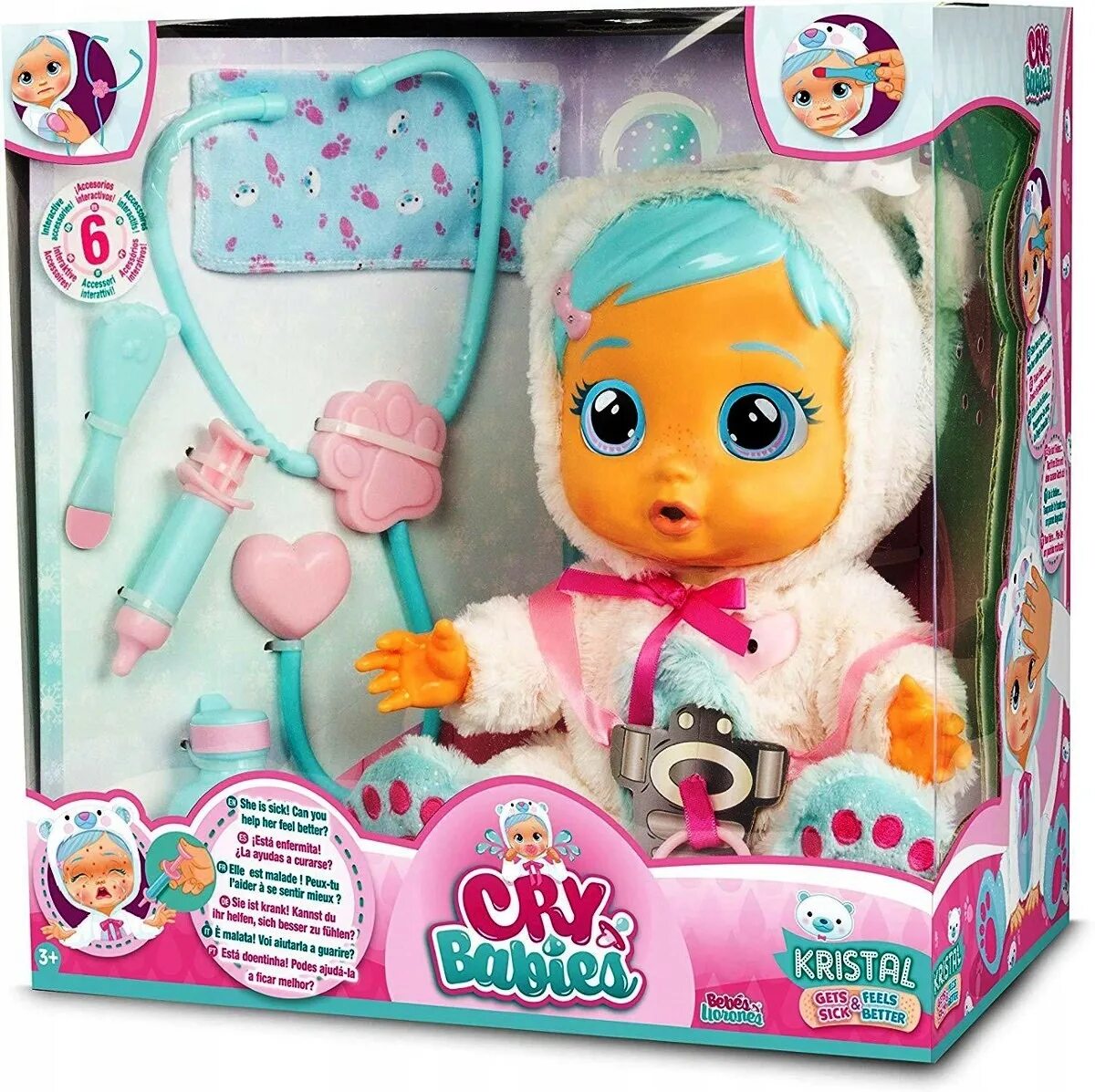 Crying babies куклы купить. Крайс Беби пупс. Cry Babies Crystal кукла. Кукла Crybabies TM Toys 30 см imc098206. Пупс IMC Toys Cry Babies болеет.
