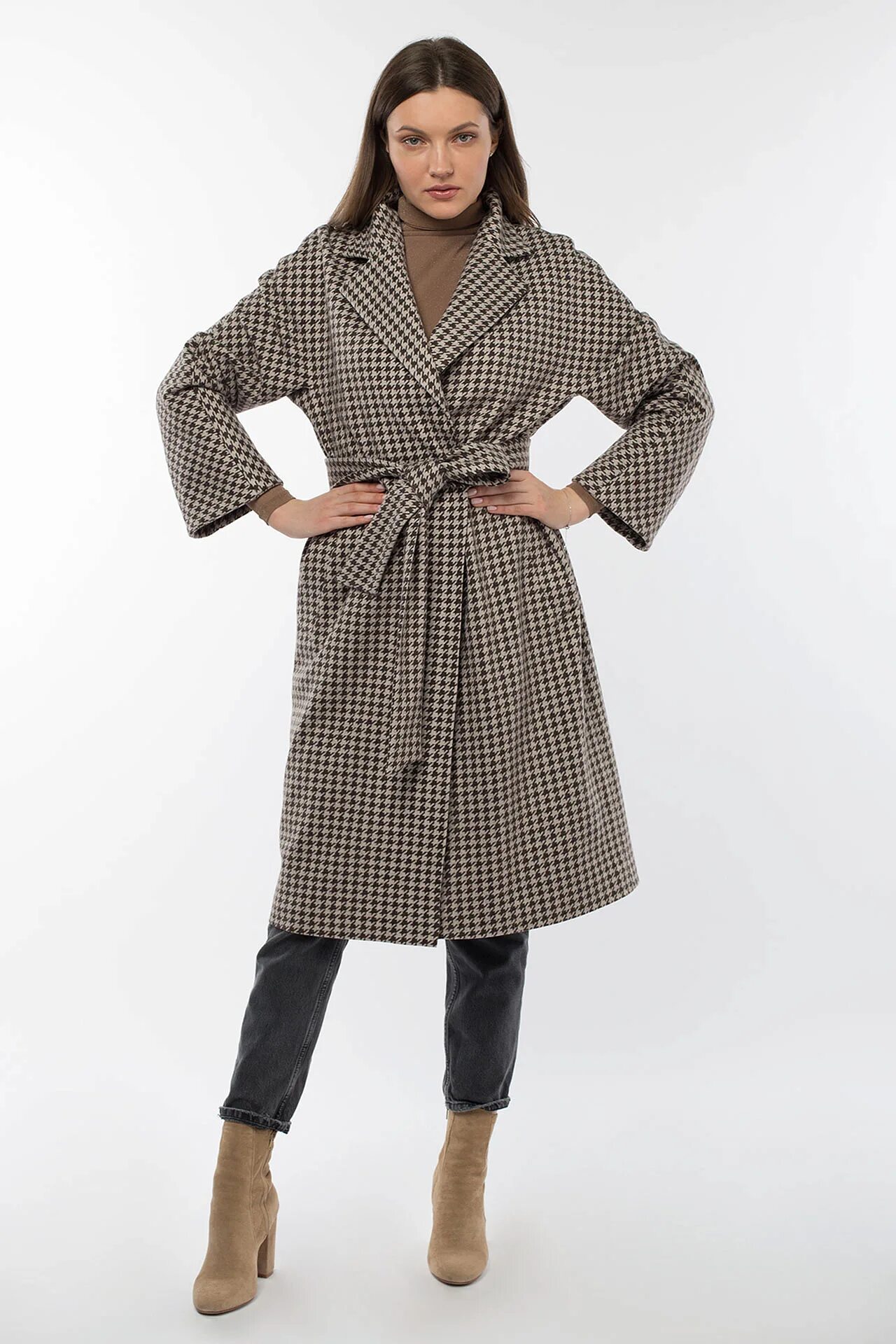 Пальто женское демисезонное "Classic Reserve" (пояс). Купить пальто в туле