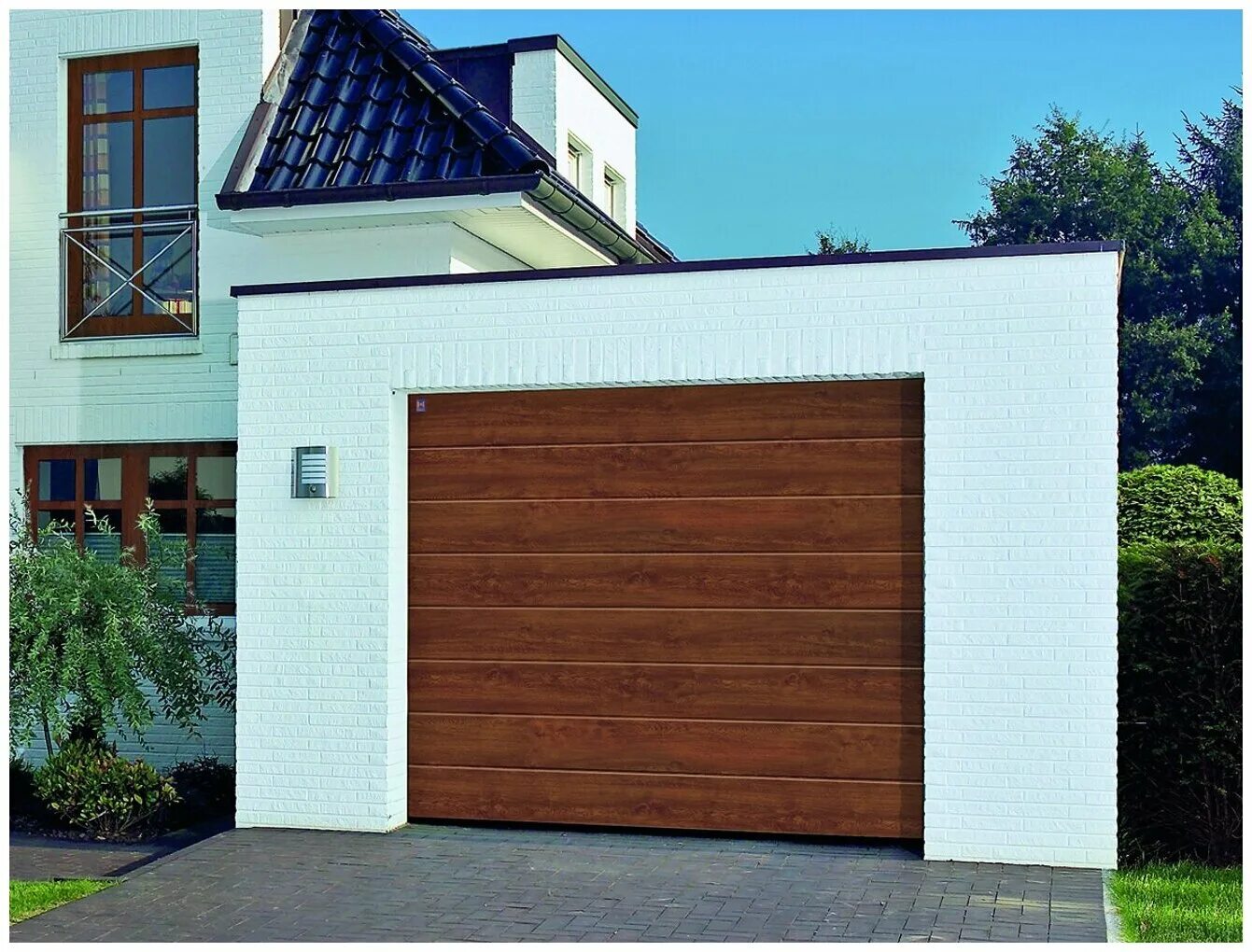 секционные ворота 7016 doorhan. автоматические секционные ворота херман. дизайн гаража снаружи. вороты херман. ворота hormann renomatic.