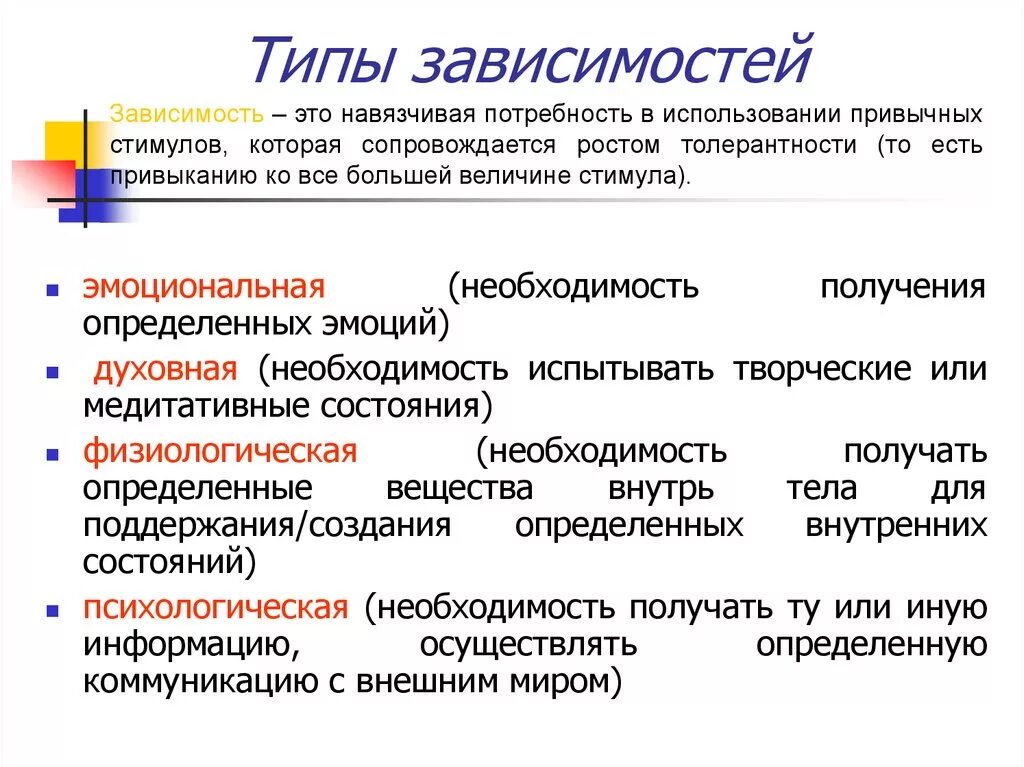 Повседневные зависимости