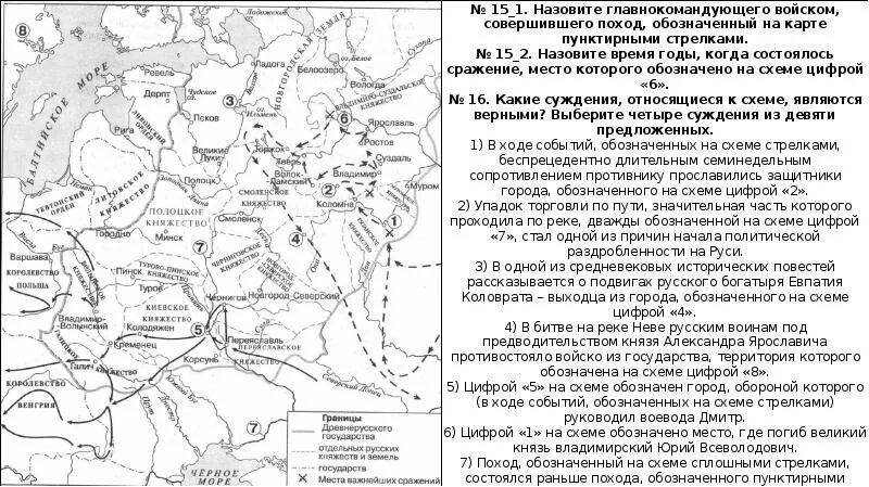 Цифрой 5 на схеме обозначен город новгород Обобщение по теме: Московская Русь до Ивана Грозного. ОГЭ 9 класс.