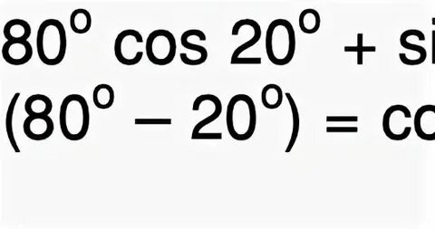 Cos 20 cos 40 cos 80