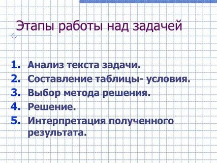 Методика работы над простыми задачами
