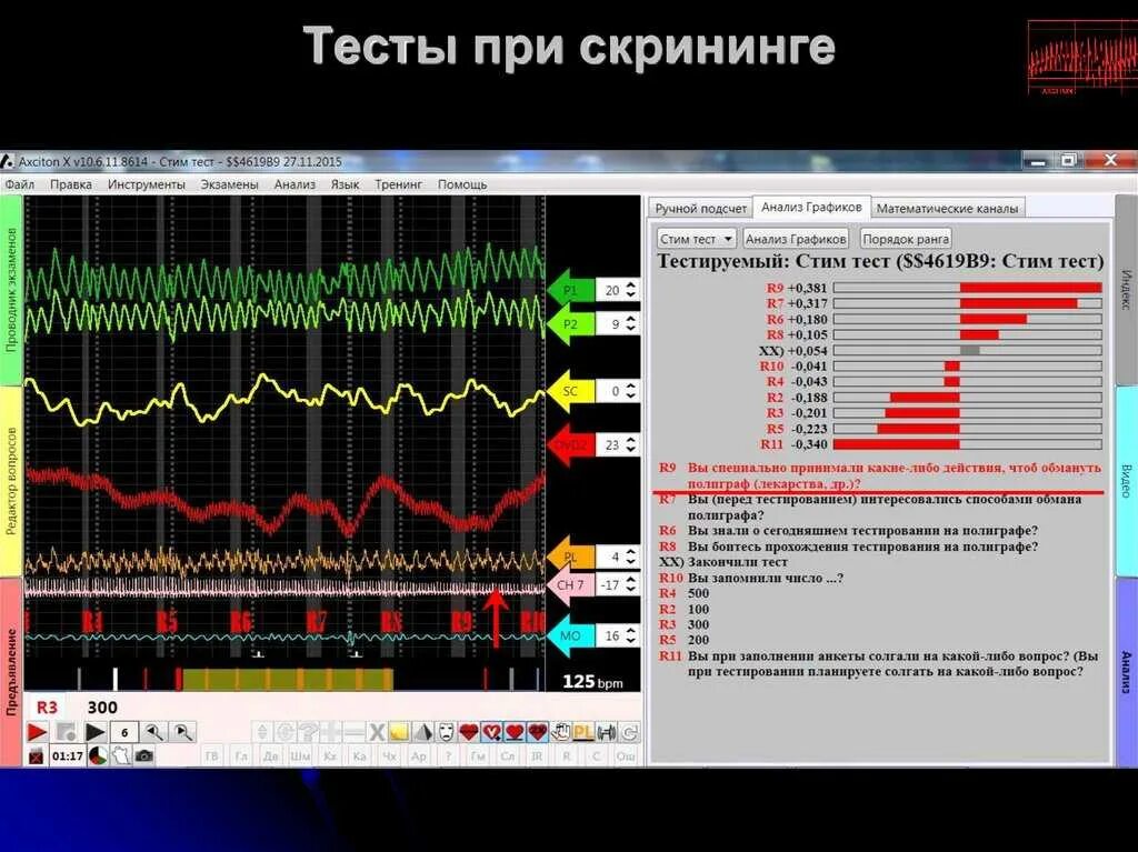 Вопросы для тестирования на полиграфе. Вопросы для теста на детекторе лжи. Показатели полиграфа. Результаты полиграфа. Детектор лжи при приеме