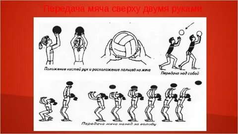 Передача двумя руками сверху как правило