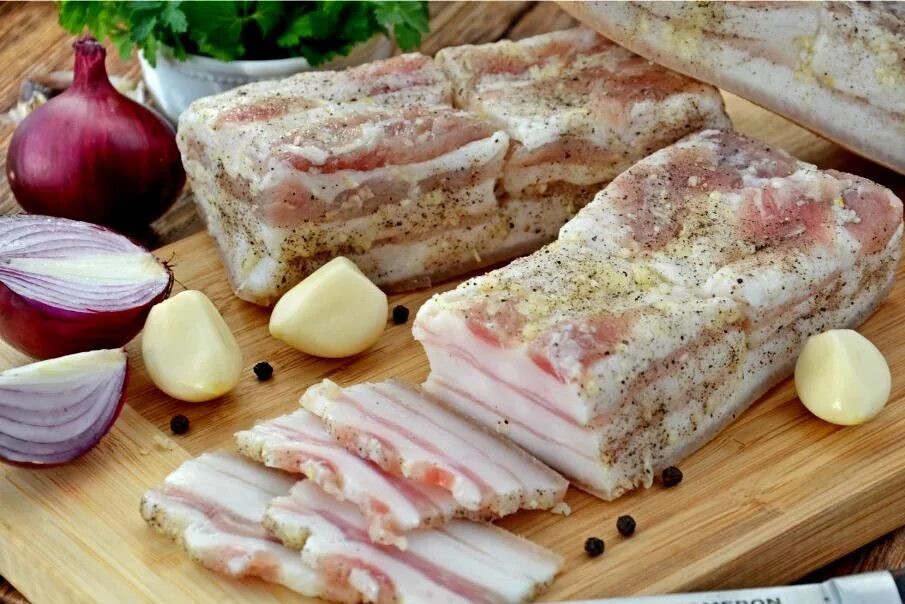 Грудинка в рассоле с чесноком рецепт