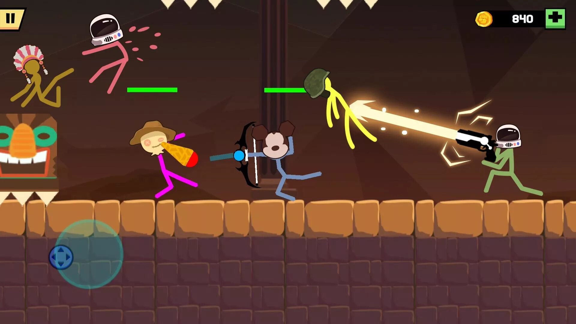 Stickman fighting мод много денег