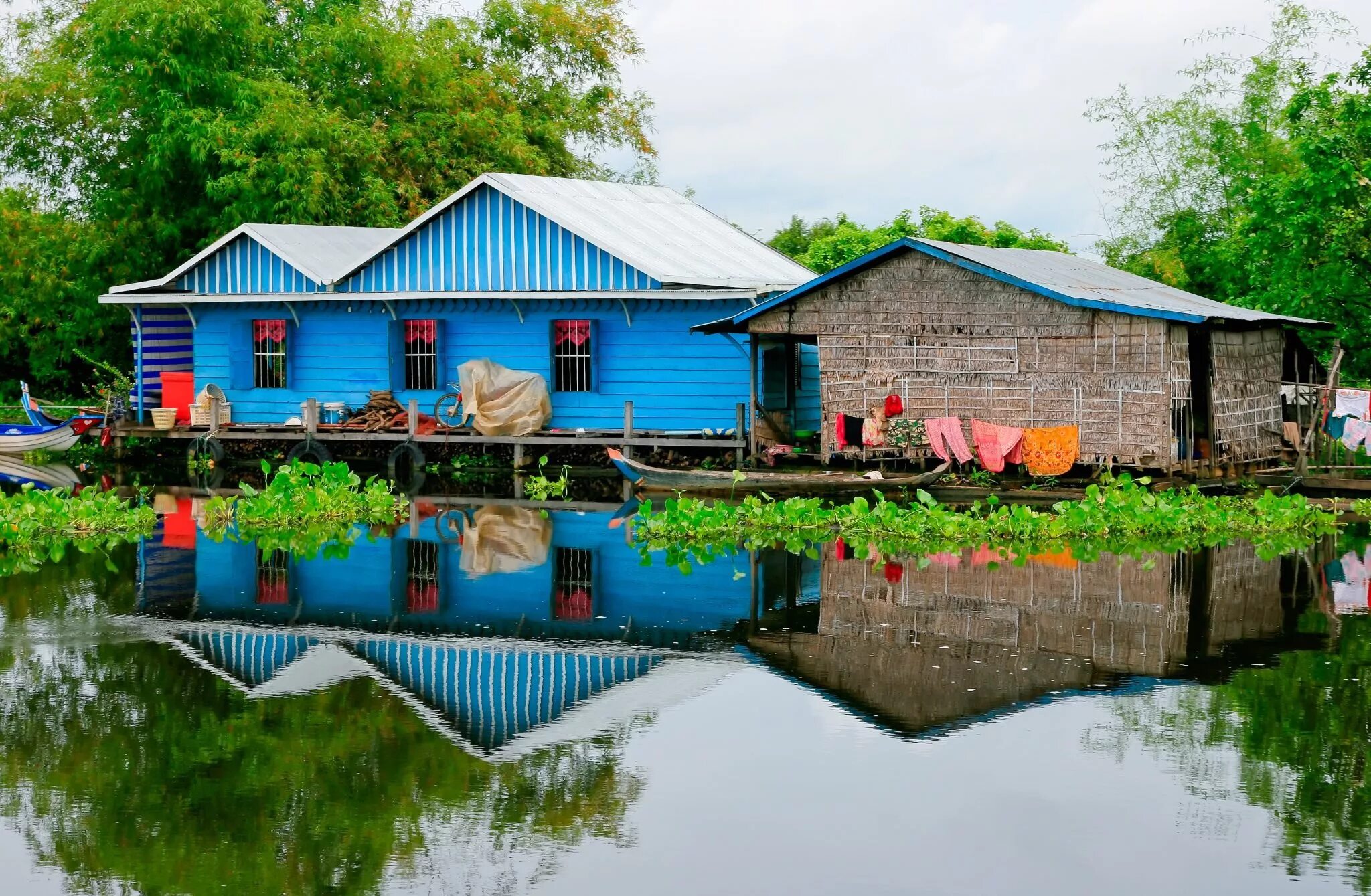 Water village. Тонлесап. САП на озере. Floating Village.