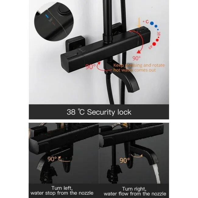 Душевая стойка с термостатом gappo g2491. G2491 6. Душевая система gappo g2491. Gappo g2491-6 инструкция. Душевая стойка с термостатом gappo g2491-6.