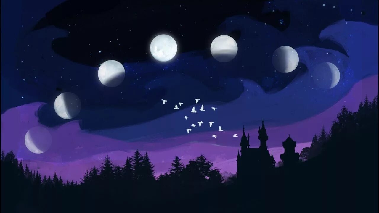 Сказочная Луна. Сказочное изменение Луны. Луна иллюстрация. Луна мультяшная.