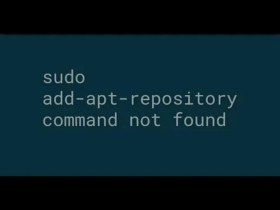 Sudo apt add