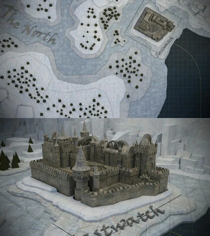 Карты замок игра. Королевство Винтерфелл.