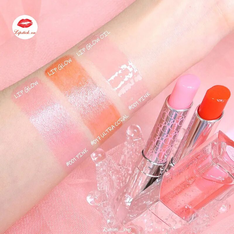 Mqny dewy water glow lip. Dior Addict Lip Glow 001 Pink. Dior Glow 001. Dior Glow коралловый. Dior Lip Glow коралловый.